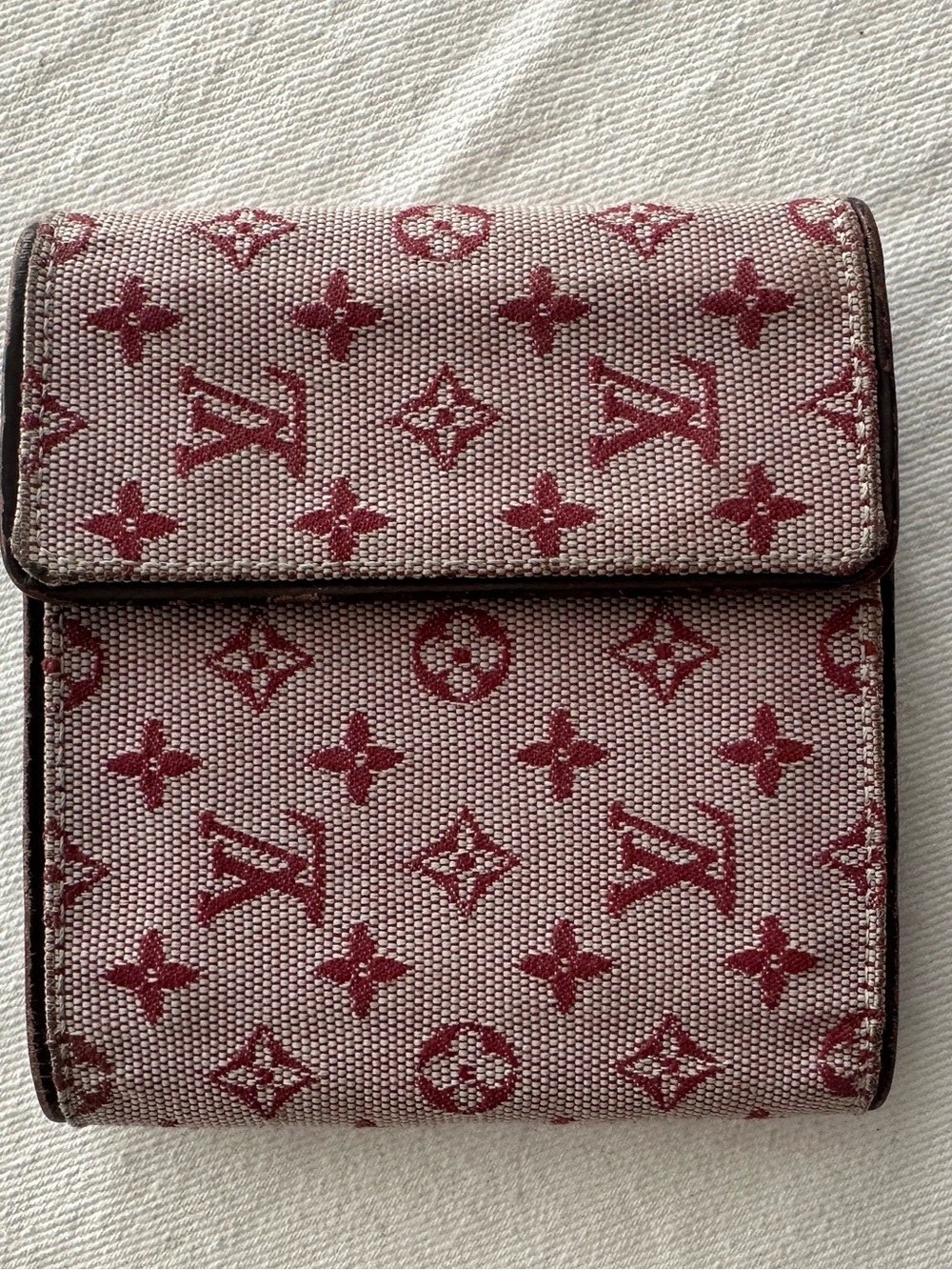 Louis Vuitton Rose Monogram Canvas Bifold Wallet